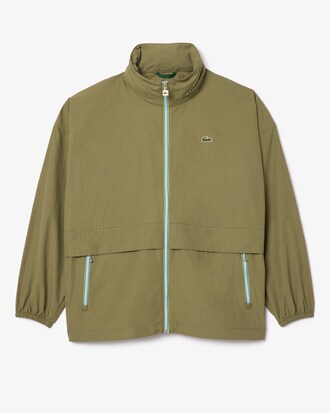 Wasserabweisende Windjacke mit abnehmbarer Kapuze