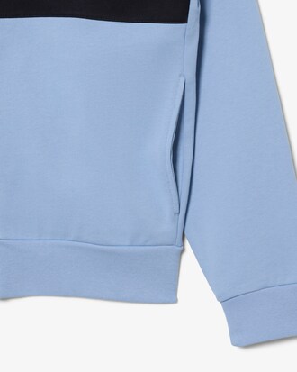 Hoodie mit Rei&szlig;verschluss und Colorblock-Design