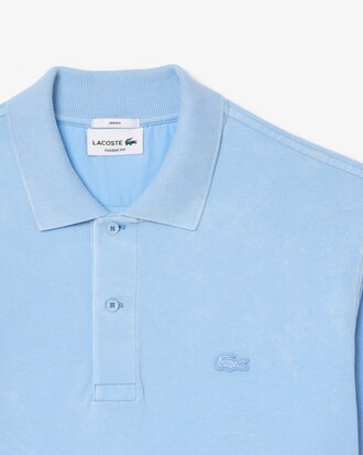 Classic Fit-Polohemd L.12.12 mit verwaschenem Effekt