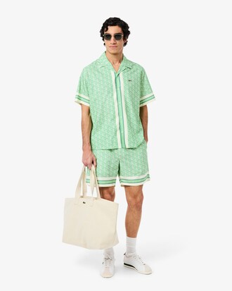 Leichte Shorts mit Monogramm-Druck