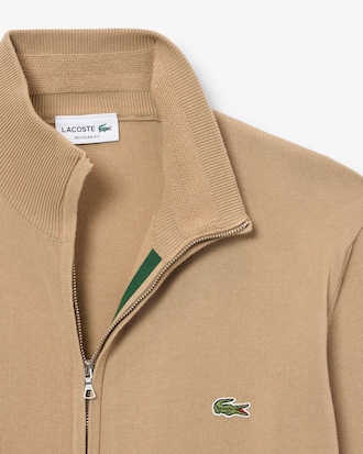 Pullover aus Baumwolle mit Rei&szlig;verschluss und hohem Kragen