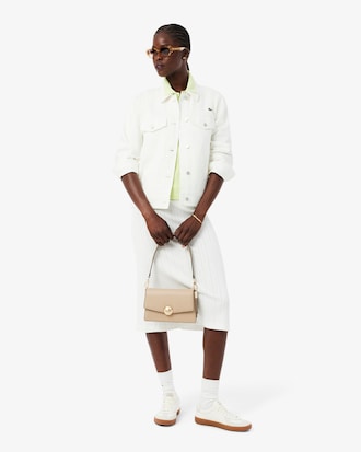 Ledertasche Tennis Bliss mit Klappverschluss