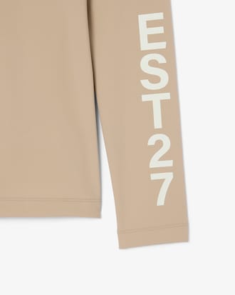 Lacoste x Wang Yibo Stretch-T-Shirt mit hohem Kragen