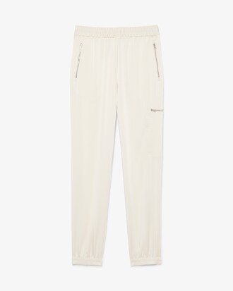 Fließende Hose mit Reißverschlusstaschen