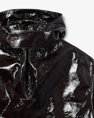 Lacoste x Wang Yibo Leder Popover-Jacke