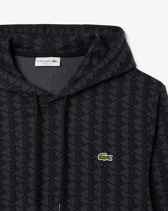 Hoodie aus Fleece mit Monogramm