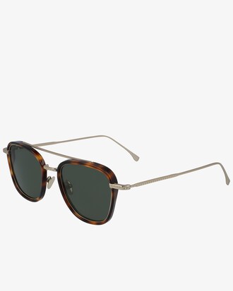 Novak Djokovic Capsule-Sonnenbrille mit abgerundetem rechteckigem Metallrahmen