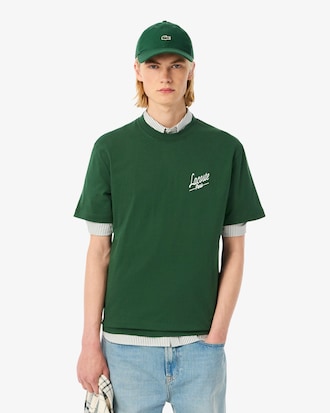 T-Shirt aus Jersey mit mehreren Prints