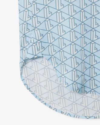 Oversized-Hemd mit Monogramm-Druck