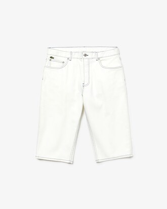 Herren Bermudas aus ausgeblichenem Denim LACOSTE L!VE