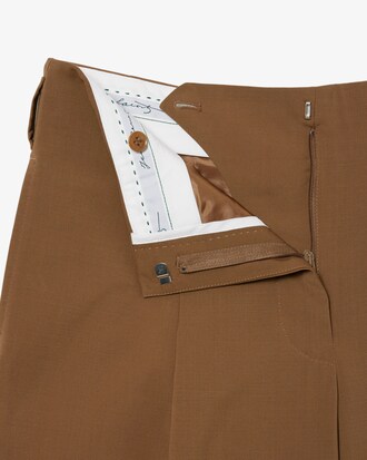 Hose Runway aus Wollgemisch mit weitem Schnitt