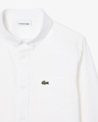 Hemd aus Baumwoll-Oxford mit Brusttasche