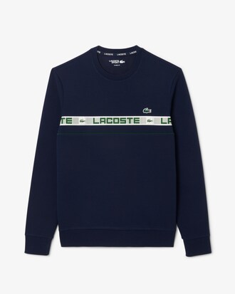 Tennis-Sweatshirt mit Branding-Streifen