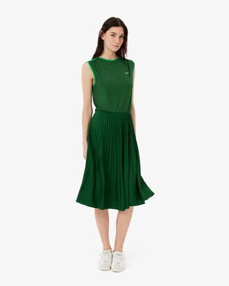 Ärmelloses Faltenkleid