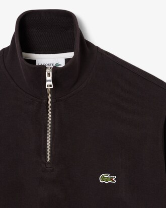 Sweatshirt aus Interlock mit hohem Kragen und Rei&szlig;verschluss