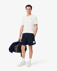 Shorts aus grafischem Mesh