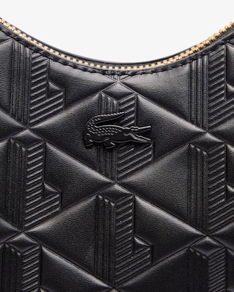 Halbmondförmige Tasche Maheki aus geprägtem Leder