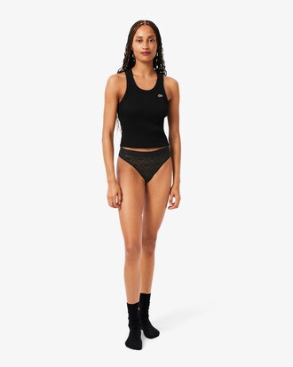 Tangas mit Logo-Bund