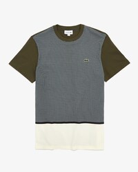 Kariertes Herren T-Shirt mit Patchwork