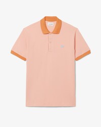 Classic Fit-Polohemd aus kontrastierendem Rippstrick