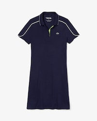 Damen LACOSTE SPORT Golf-Polokleid mit V-Ausschnitt