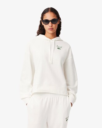 Hoodie aus Fleece mit Logo