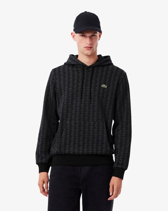 Hoodie aus Fleece mit Monogramm