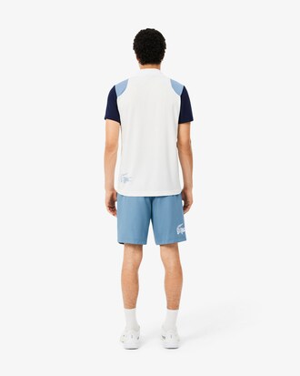 Wasserabweisende Sportshorts mit Colorblock-Design