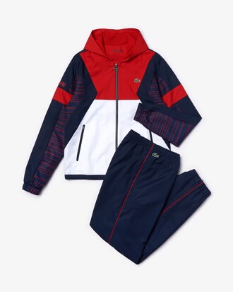 Herren LACOSTE SPORT Trainingsanzug mit Colourblocks und Kapuze