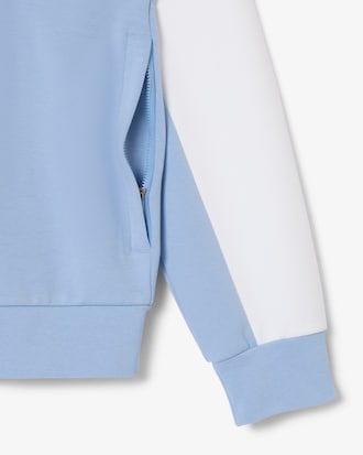 Sport-Sweatshirt mit Rei&szlig;verschluss und Colorblock-Design