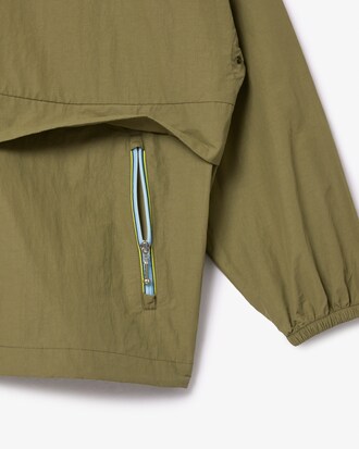 Wasserabweisende Windjacke mit abnehmbarer Kapuze