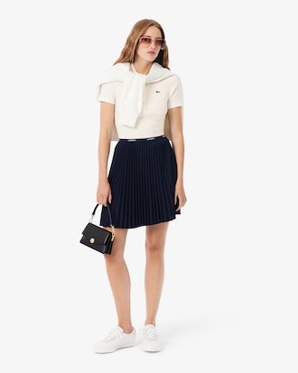 Slim Fit-Polohemd L.12.D aus gerippter Baumwolle
