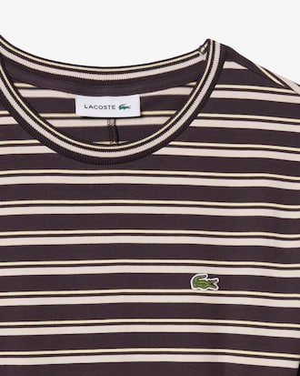 Gestreiftes T-Shirt-Kleid aus Baumwolle