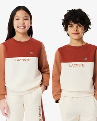 Fleece-Sweatshirt mit Colorblock-Design