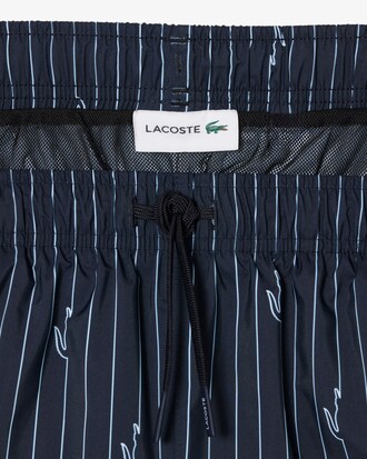 Halblange Badehose mit Kroko-Print