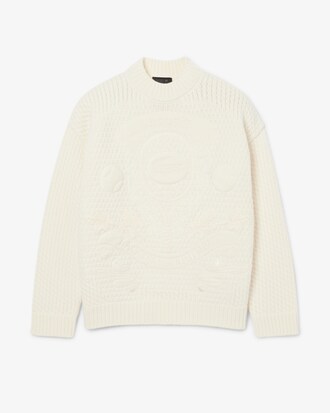 Pullover Runway aus Wolle mit gesticktem Badge