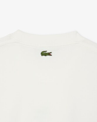 T-Shirt aus Baumwolle mit Signatur-Print