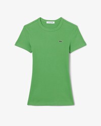 Slim Fit-T-Shirt aus gerippter Baumwolle