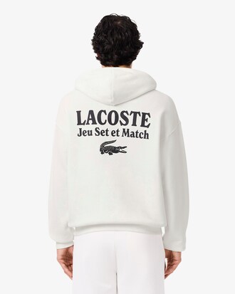 Hoodie aus Fleece mit mehreren Prints