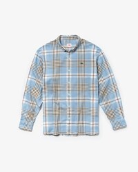 Boxy Fit Herren-Hemd aus karierter Popeline LACOSTE L!VE