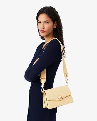 Ledertasche Tennis Bliss mit Klappverschluss