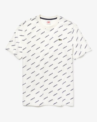 Herren T-Shirt aus bedruckter Baumwolle LACOSTE L!VE