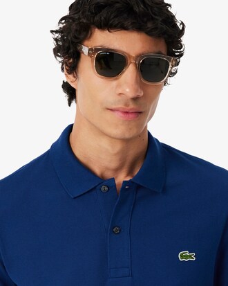 Slim Fit-Polohemd L.12.12 aus Piqu&eacute;