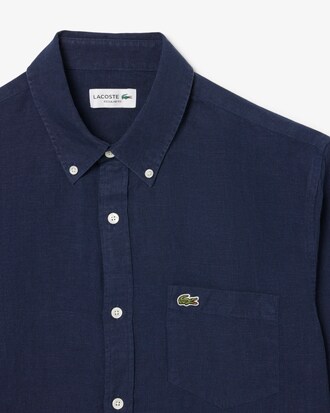 Regular Fit-Leinenhemd