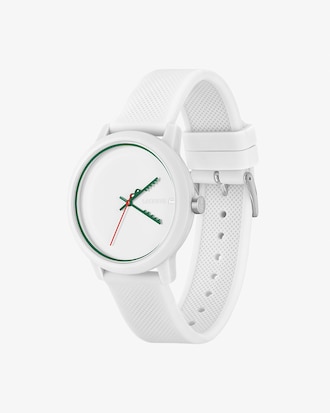 LACOSTE 12.12 Dreizeigeruhr aus Silikon mit Krokodil