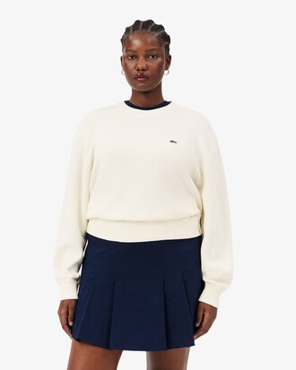 Relaxed Fit-Pullover aus Baumwolle mit Rundhalsausschnitt