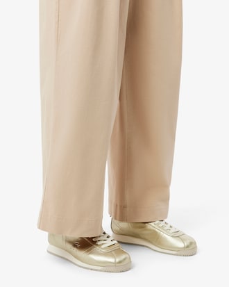 Damen-Sneakers Club-Low aus Leder