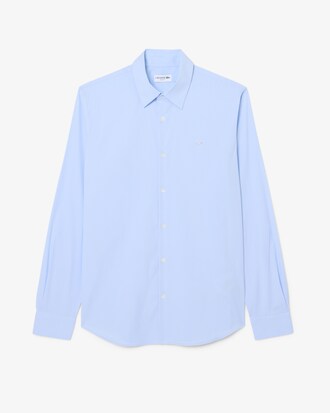Slim Fit Striped Stretch Poplin Shirt