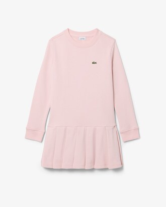 Kleid aus Fleece mit langen &Auml;rmeln