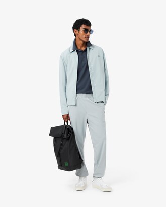 Regular Fit Commuter-Polohemd mit langen &Auml;rmeln